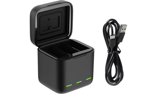 TELESIN Battery Charger Box with Type-C USB Cable is one of the best third-party action camera charges