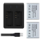 AKASO Rechargeable Action Camera Battery with USB Dual Charger