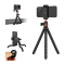 KobraTech TriFlex Mini Tripod for Phone - Small Flexible Tripod for iPhone and Android with Remote - Fits Any Smartphone - Portable, Compact Phone Mount with GoPro Adapter