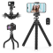 UBeesize Tripod Pro S, Premium Flexible Phone Tripod with Wireless Remote, Mini Tripod Stand for Camera GoPro/Mobile (Upgraded), Black