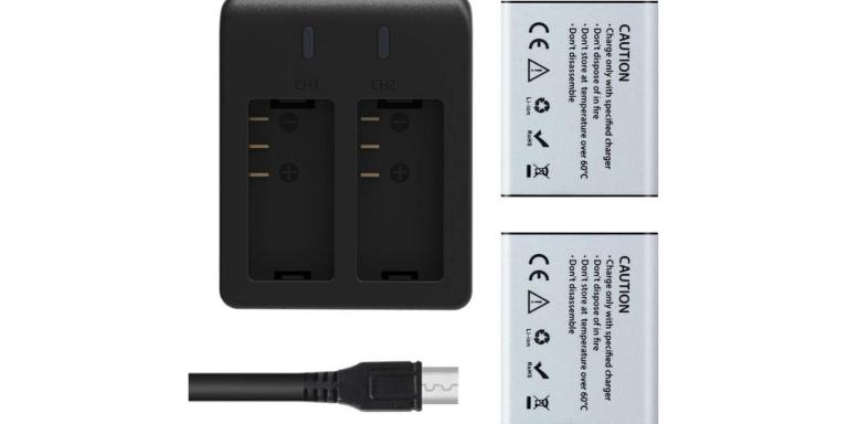 AKASO Rechargeable Action Camera Battery with USB Dual Charger AKASO Rechargeable Action Camera Battery with USB Dual Charger