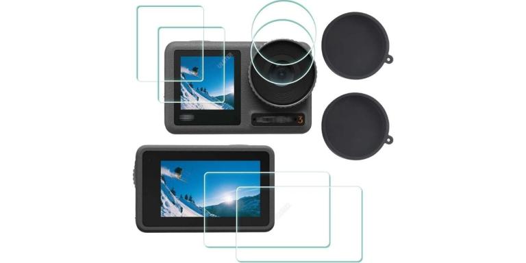 Screen Protector with Lens Cap Cover for the DJI OSMO Action 3 Screen Protector with Lens Cap Cover for the DJI OSMO Action 3