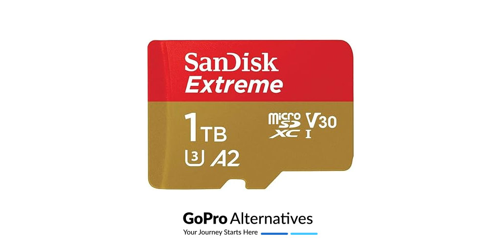 SanDisk 1TB Extreme microSDXC Best Overall SD card for 4K Action Cams