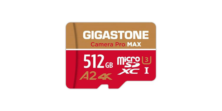 GIGASTONE 512GB Micro SD Card is one of the best storage GoPro accessories for hiking